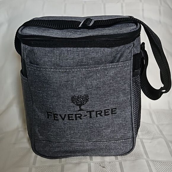 Fever- Tree Insulated Lunch Bag Gray/ Black 13×11 - Picture 1 of 16